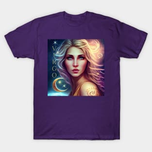 Zodiac Sign VIRGO - Fantasy Illustration of astrology Virgo T-Shirt